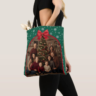 Bolso De Tela Personalized Christmas Tote with Custom Photo