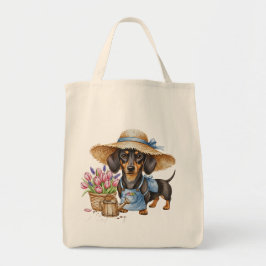 Bolso De Tela Personalized Dachshund Gardening Tote Bag 
