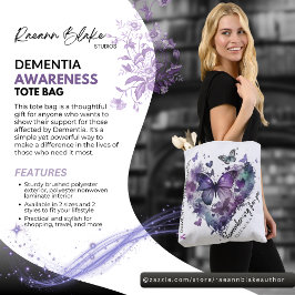 Bolso De Tela Personalized Dementia Awareness Tote Bag