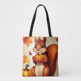 Bolso De Tela Personalized Fall Squirrel Tote Bag