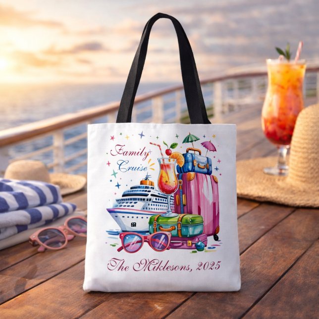 Bolso De Tela Personalized Family Cruise Name Year (Subido por el creador)