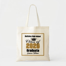 Bolso De Tela Personalized Gold Class of 2026 Graduation Party