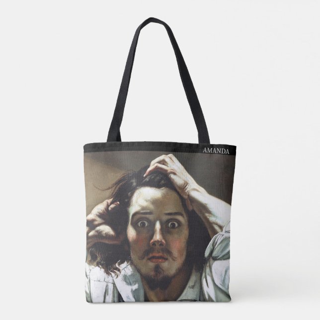 Bolso De Tela Personalized Gustave Courbet Desperate Man (Reverso)