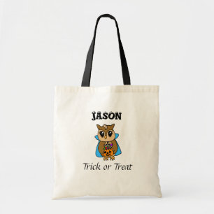 Bolso De Tela Personalized Halloween Trick or Treating Owl