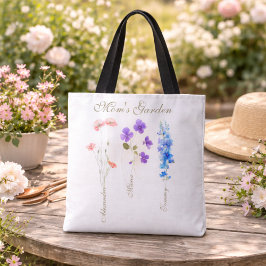 Bolso De Tela Personalized Kids Name Garden Mother