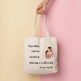 Bolso De Tela Personalized Mother's Day Mom's Hug Tote Bag
