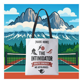 Bolso De Tela Personalized Name Pickleball Intimidator