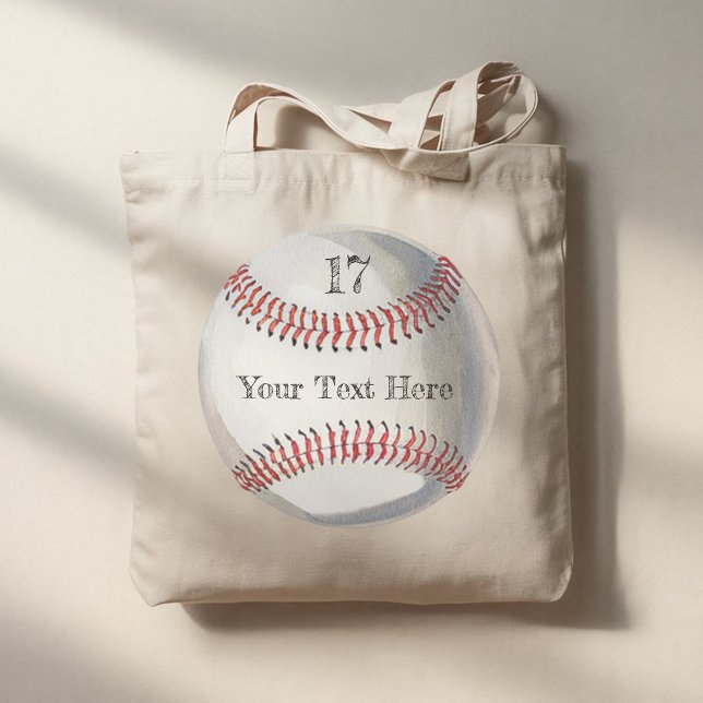 Bolso De Tela Personalized Number and Name Baseball back & front (Subido por el creador)