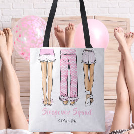 Bolso De Tela Personalized Pajama Party Trendy Sleepover Favor