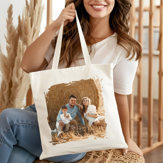 Bolso De Tela Personalized Photo Custom Family Matching Gift