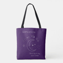 Bolso De Tela Personalized Purple Celestial Line Art Tote Bag
