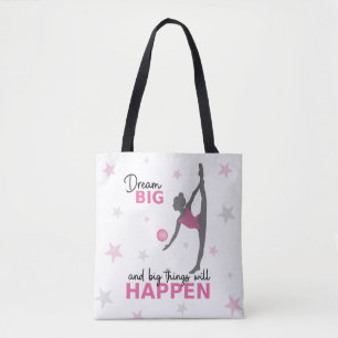 Bolso De Tela Personalized Rhythmic Gymnast Dream Big Tote Bag