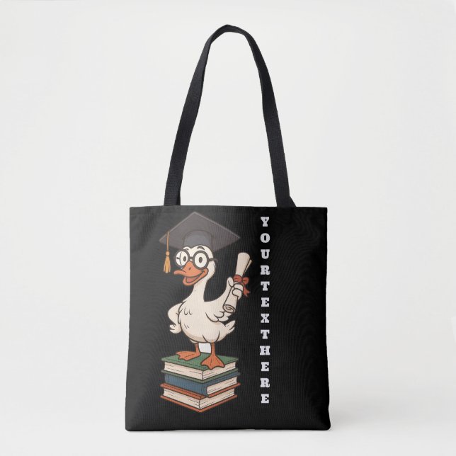 Bolso De Tela Personalized Silly Goose Graduation (Anverso)