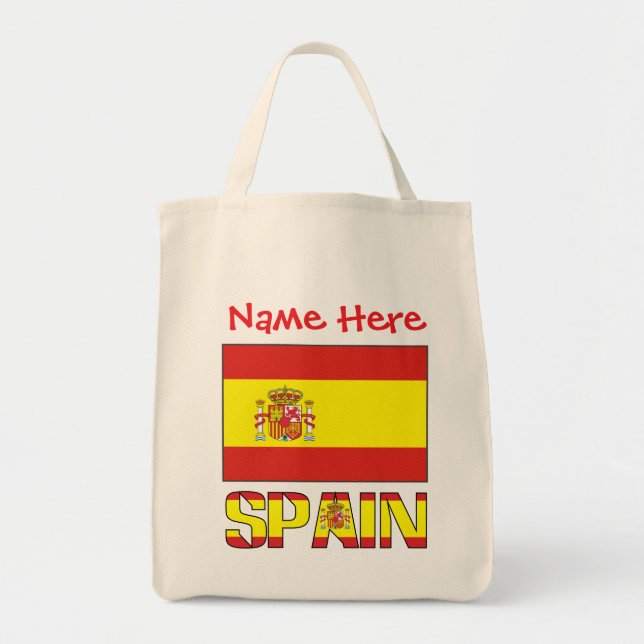 Bolso De Tela Personalized Spain Flag   (Frente)