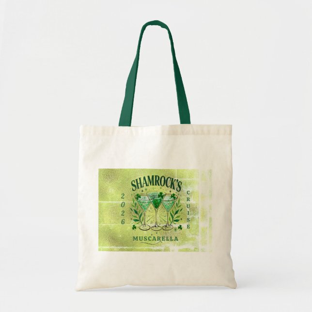 Bolso De Tela Personalized St. Patrick's Day Cruise, Bride Squad (Frente)
