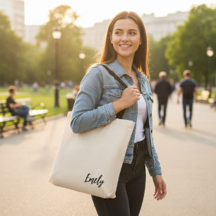 Bolso De Tela Personalized Tote,  Bridesmaid Gift, Custom Name 