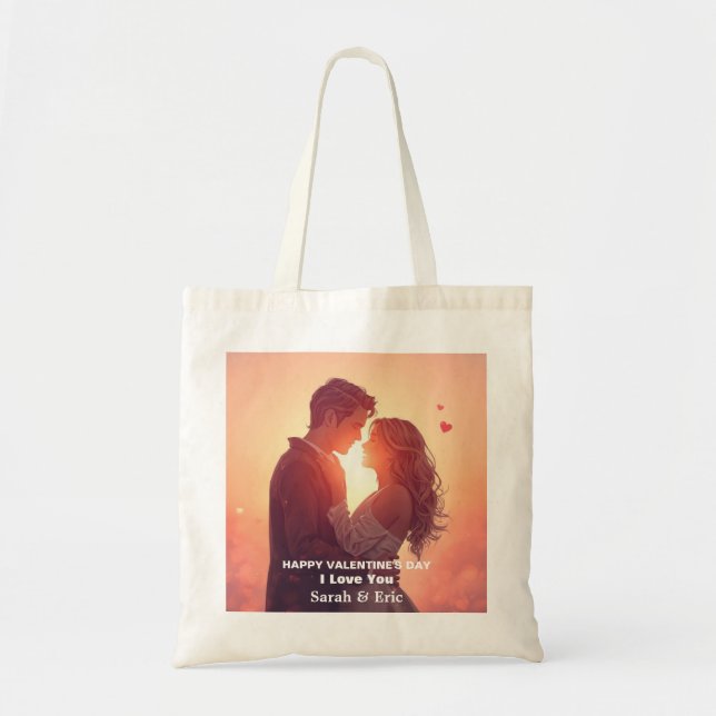 Bolso De Tela Personalized Valentine’s Day Gift (Frente)