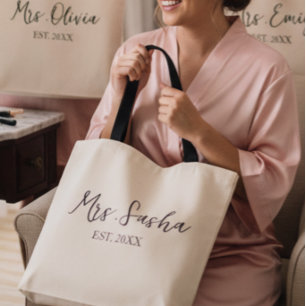 Bolso De Tela Personalized wedding gift,maid of honor gift,mrs. 