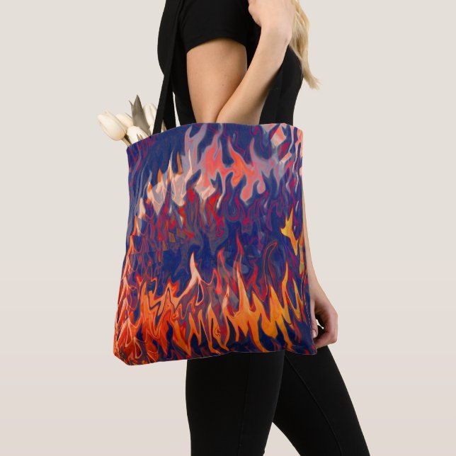 Bolso De Tela Pesadillas de un bombero. (Detalle)