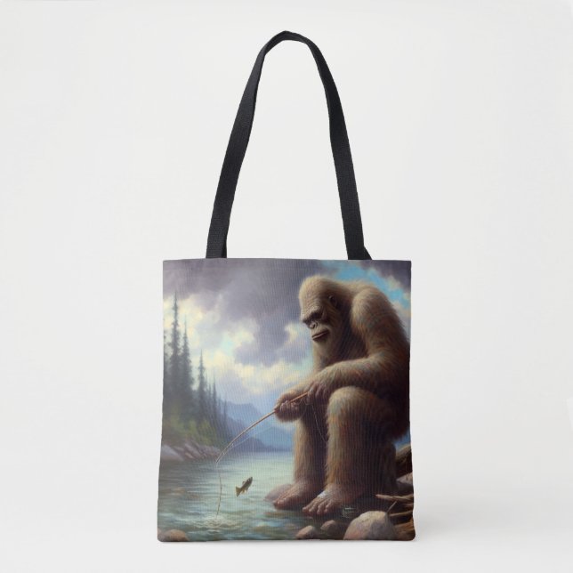 Bolso De Tela Pesca a pie de página (Anverso)