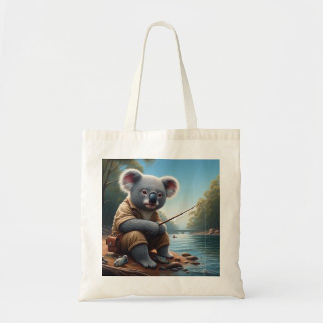 Bolso De Tela Pesca de Koala (Frente)