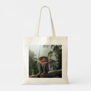Bolso De Tela Pesca de niños asiáticos