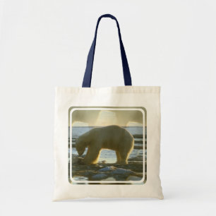 Bolso De Tela Pesca del oso polar