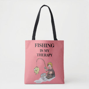 Bolso De Tela Pesca en mi diseño de terapia