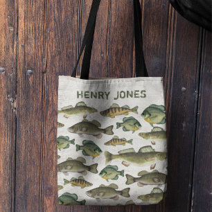 Bolso De Tela Pescado al aire libre personalizado y elegante per