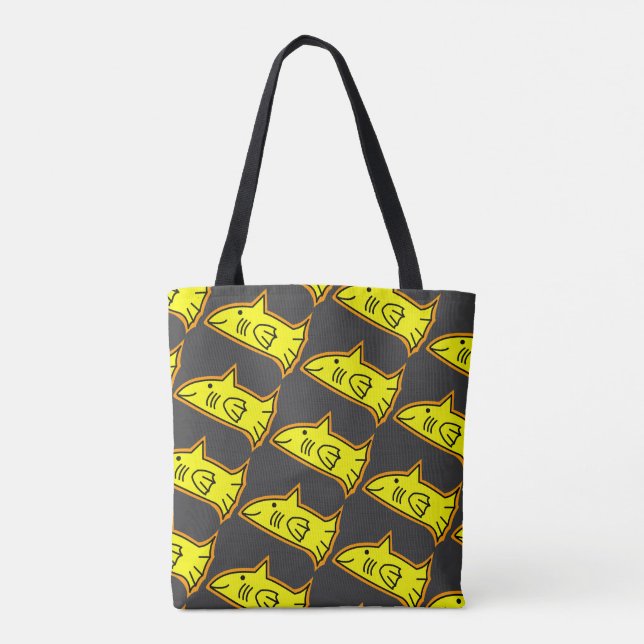 Bolso De Tela Pescado amarillo (Reverso)