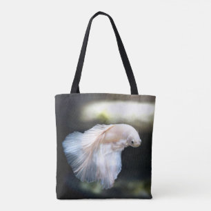 Bolso De Tela Pescado blanco siamés de combate