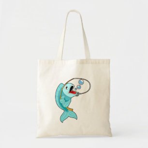 Bolso De Tela Pescado con barra de pesca