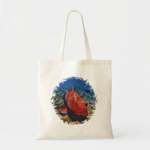 Bolso De Tela Pescado De Grupo Sobre El Coral