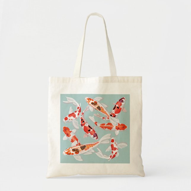 Bolso De Tela Pescado de Koi (Frente)