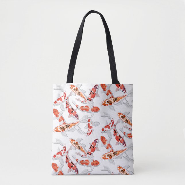 Bolso De Tela Pescado de Koi (Anverso)