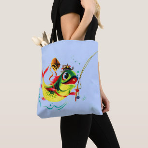 Bolso De Tela Pescado de los años 1940