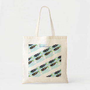 Bolso De Tela pescado de migración a rayas de cualquier color T