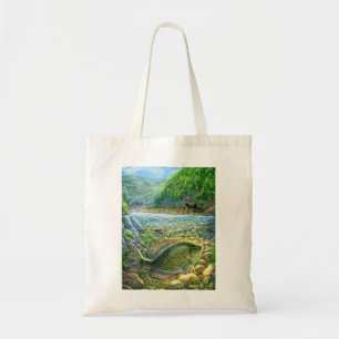 Bolso De Tela Pescado del río Montaña