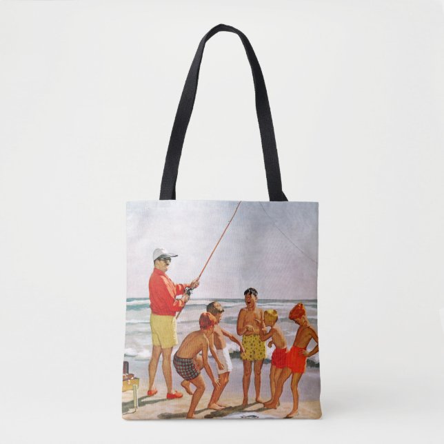 Bolso De Tela Pescado pequeño del Polo Grande por Richard Sargen (Anverso)