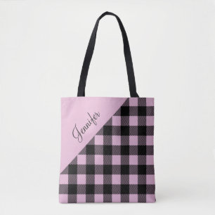 Bolso De Tela Pescado rosa moderno personalizado