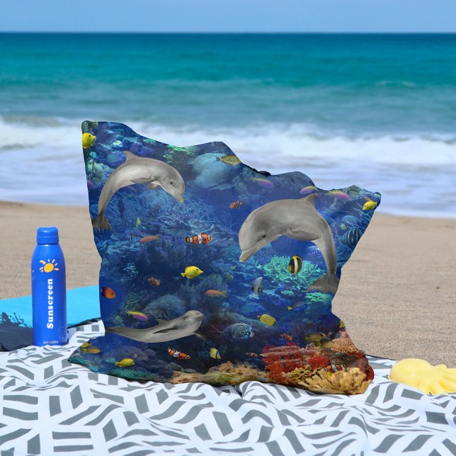Bolso De Tela Pescado subacuático delfines (Subido por el creador)