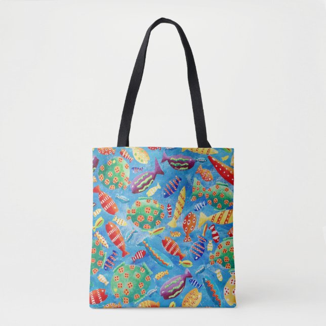Bolso De Tela Pescado tropical (Anverso)