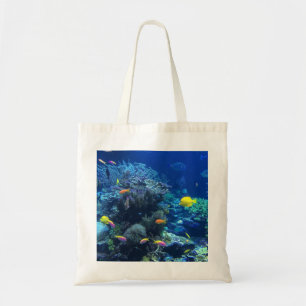 Bolso De Tela Pescado tropical amarillo