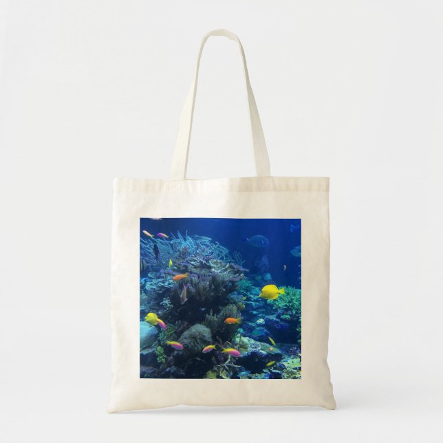 Bolso De Tela Pescado tropical amarillo (Frente)