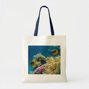 Bolso De Tela Pescados amarillos y negros de la mariposa