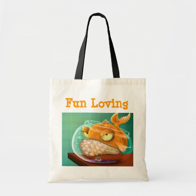 Bolso De Tela Pescados cariñosos de la diversión (Frente)