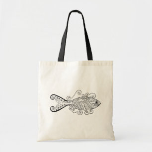 Bolso De Tela Pescados estilizados