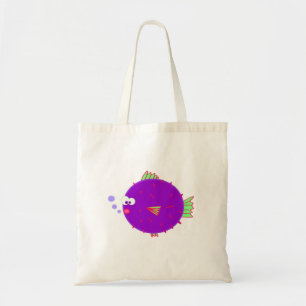 Bolso De Tela Pescados púrpuras del fumador