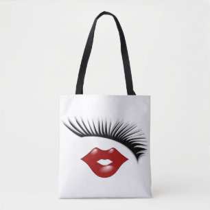 Bolso De Tela Pestañas elegantes femeninas artsy y diseñador d