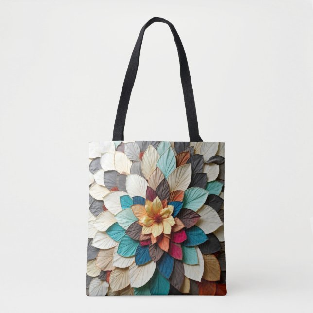 Bolso De Tela Petal Quilt Memory Bloom (Anverso)